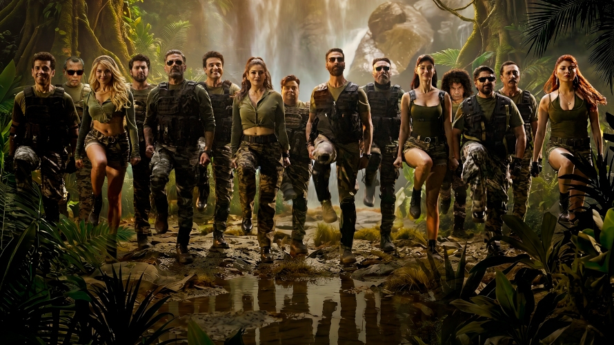Film backdrop for Welcome to the Jungle (Hindi)