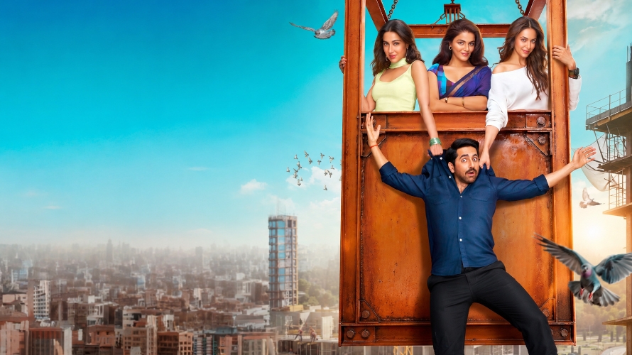 Film backdrop for Pati Patni Aur Woh Do