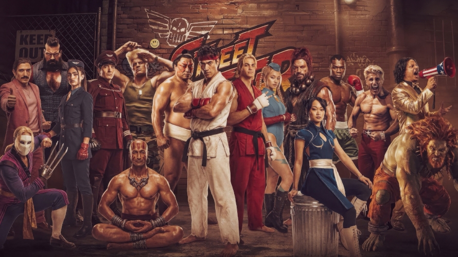 Film backdrop for Street Fighter