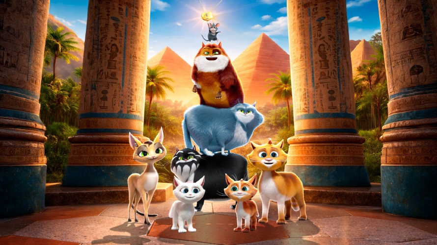 Film backdrop for Cats in the Museum 2: Treasures of Egypt