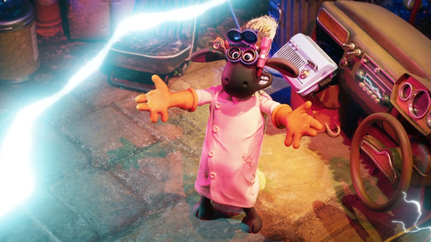 Film backdrop for Shaun the Sheep: The Beast of Mossy Bottom